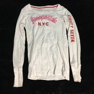 Aeropostale white long sleeve tee